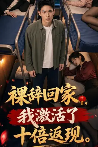 《裸辞回家，我激活了十倍返现（50集）AI短剧（夸克网盘）》短剧封面
