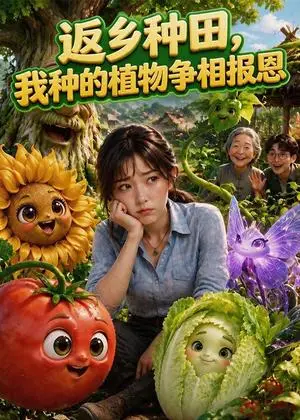 《返乡种田，我种的植物争相报恩（71集）（夸克网盘）》短剧封面