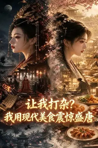 《让我打杂？我用现代美食震惊盛唐（78集）（夸克网盘）》短剧封面