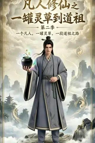 《凡人修仙之一罐灵草到道祖第二季（135集）AI短剧 (2026)》短剧封面