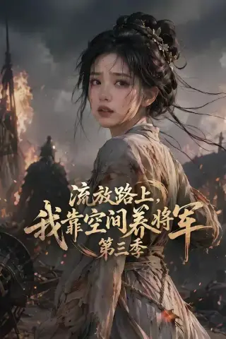 《流放路上，我靠空间养将军第三季（54集）（夸克网盘）》短剧封面