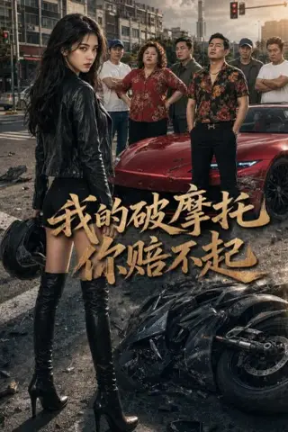 《我的破摩托你赔不起（43集）AI短剧（夸克网盘）》短剧封面
