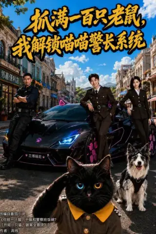 《抓满一百只老鼠，我解锁喵喵警长系统（69集）（夸克网盘）》短剧封面