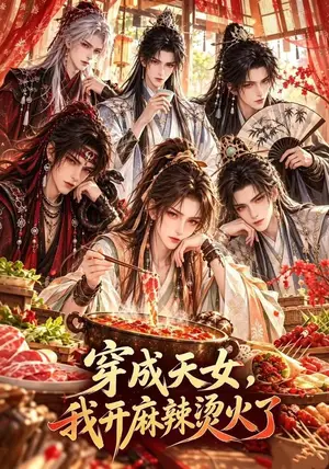 《穿成天女，我开麻辣烫火了（57集）（夸克网盘）》短剧封面