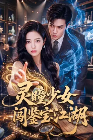 《灵瞳少女闯鉴宝江湖（56集）AI短剧 (2026)》短剧封面