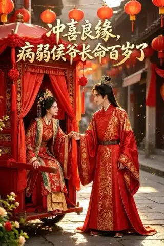 《冲喜良缘，病弱侯爷长命百岁了（58集）AI短剧 (2026)》短剧封面