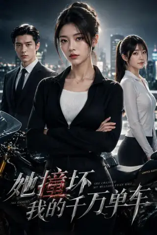 《她撞坏我的千万单车（48集） AI短剧（夸克网盘）》短剧封面