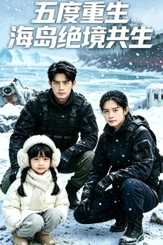 《五度重生：海岛绝境共生（35集）AI短剧（百度网盘）》短剧封面