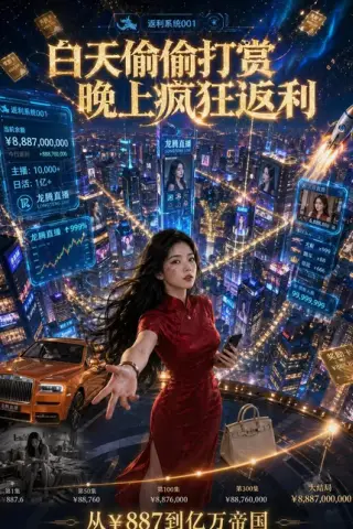 《白天偷偷打赏，晚上疯狂返利（70集）Ai短剧（百度网盘）》短剧封面