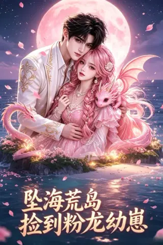 《坠海荒岛捡到粉龙幼崽（30集）（夸克网盘）》短剧封面