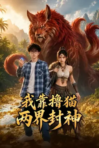 《我靠撸猫两界封神（62集）AI短剧 (2026)》短剧封面