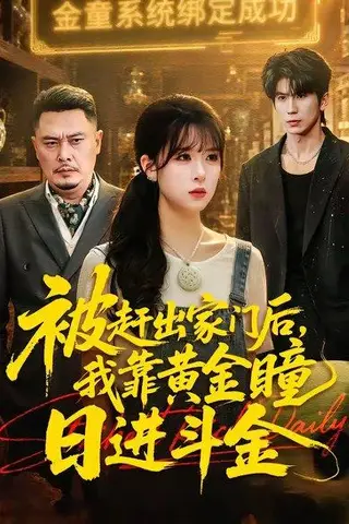 《被赶出家门后,我靠黄金瞳日进斗金(70集)王向志&李慕瑶(百度网盘)》短剧封面