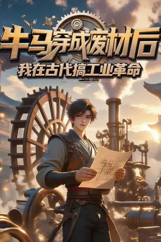 《牛马穿成废材后，我在古代搞工业革命（40集）动漫（百度网盘）》短剧封面