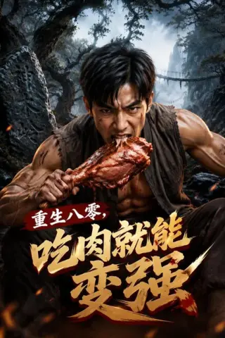 《重生八零，吃肉就能变强（54集）AI短剧（夸克网盘）》短剧封面