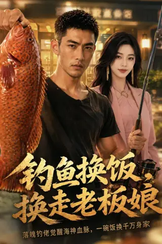 《钓鱼换饭，换走老板娘（60集）AI短剧（夸克网盘）》短剧封面