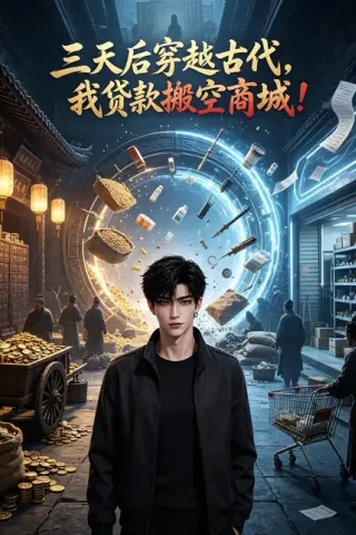 《三天后穿越古代，我贷款搬空商城！（457集）AI短剧 (2026)》短剧封面