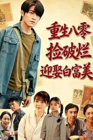 《重生八零，捡破烂迎娶白富美（80集）张宇轩＆李慧敏（夸克网盘）》短剧封面