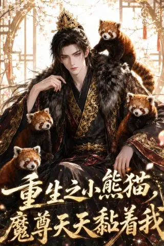 《重生之小熊猫，魔尊天天黏着我（30集）Ai短剧（百度网盘）》短剧封面