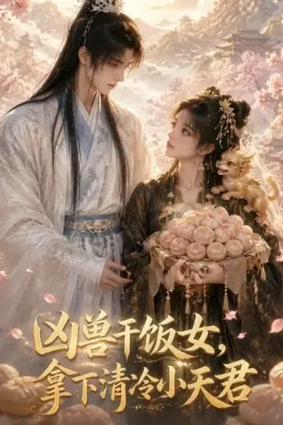 《凶兽干饭女，拿下清冷小天君（46集）（百度网盘）》短剧封面