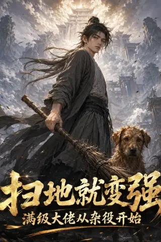 《扫地就变强：满级大佬从杂役开始（58集）AI短剧（夸克网盘）》短剧封面