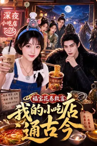 《福宝花卷致富：我的小吃店通古今（196集）（夸克网盘）》短剧封面