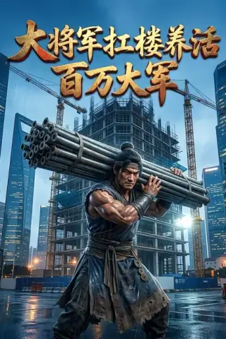 《大将军扛楼养活百万大军（133集）（夸克网盘）》短剧封面