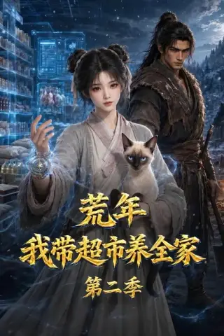 《荒年，我带超市养全家第二季（107集）（夸克网盘）》短剧封面