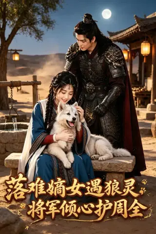 《落难嫡女遇狼灵，将军倾心护周全（40集）AI短剧 (2026)》短剧封面