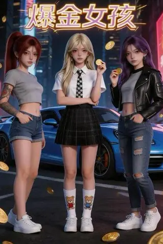 《爆金女孩（48集）（百度网盘）》短剧封面