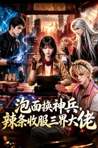 《泡面换神兵，辣条收服三界大佬（60集）（夸克网盘）》短剧封面