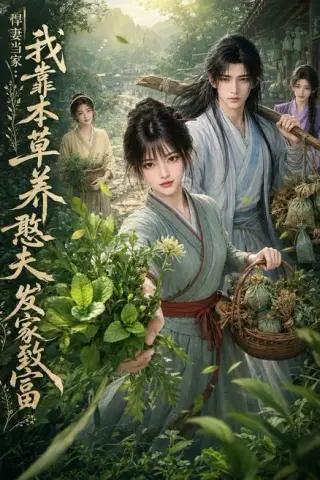 《悍妻当家：我靠本草养憨夫发家致富（100集）（夸克网盘）》短剧封面