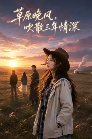 《草原晚风，吹散三年情深（51集）AI短剧 (2026)》短剧封面