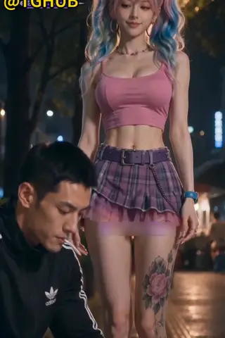 《AI擦边短剧：和精神小妹同居（迅雷网盘）》短剧封面