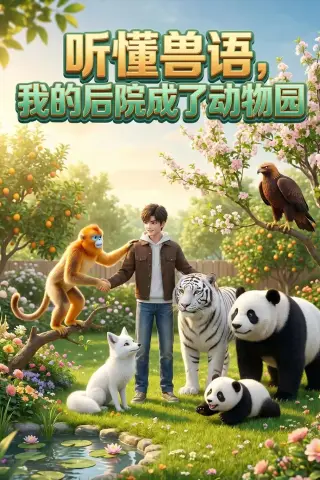 《听懂兽语，我的后院成了动物园（34集）（夸克网盘）》短剧封面