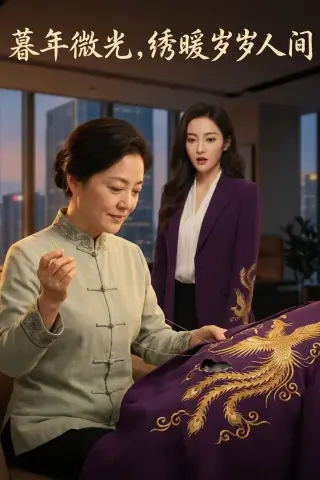 《暮年微光，绣暖岁岁人间（46集）AI短剧（夸克网盘）》短剧封面