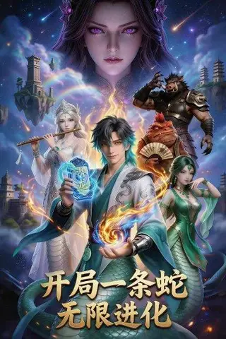 《开局一条蛇，无限进化（83集）动漫（百度网盘）》短剧封面