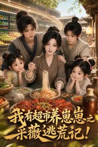 《我有超市养崽崽之采薇逃荒记！（100集）（夸克网盘）》短剧封面
