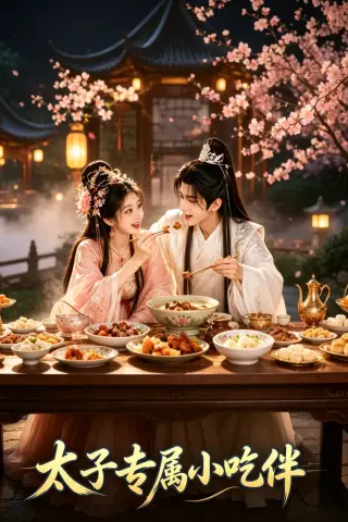 《太子专属小吃伴（20集）AI短剧 (2026)》短剧封面