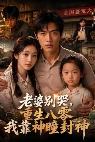 《老婆别哭，重生八零我靠神瞳封神（50集）Ai短剧（百度网盘）》短剧封面