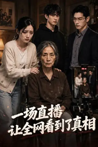 《一场直播，让全网看到了真相（60集） AI短剧（夸克网盘）》短剧封面