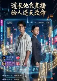 《道长他靠直播给人逆天改命（44集）AI短剧（夸克网盘）》短剧封面