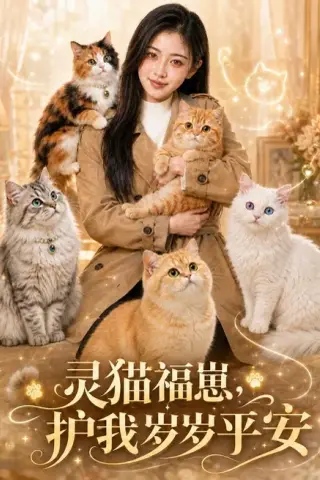《灵猫福崽，护我岁岁平安（71集）AI短剧（夸克网盘）》短剧封面