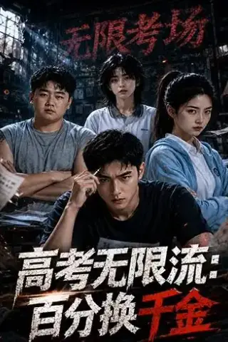 《高考无限流：百分换千金（20集）AI短剧（夸克网盘）》短剧封面