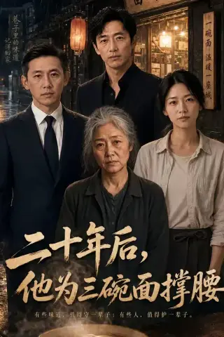 《二十年后，他为三碗面撑腰（46集）》短剧封面