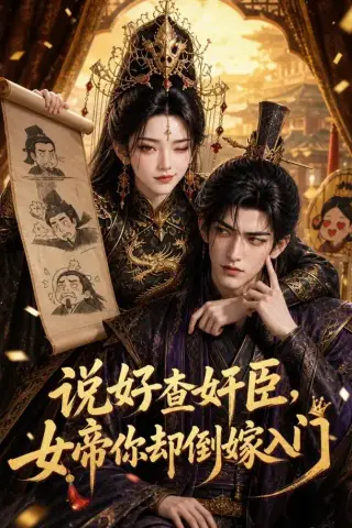 《说好查奸臣，女帝你却倒嫁入门（67集）（夸克网盘）》短剧封面