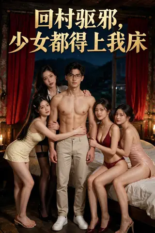 《AI擦边短剧：回村驱邪 少女都得上我床（迅雷网盘）》短剧封面