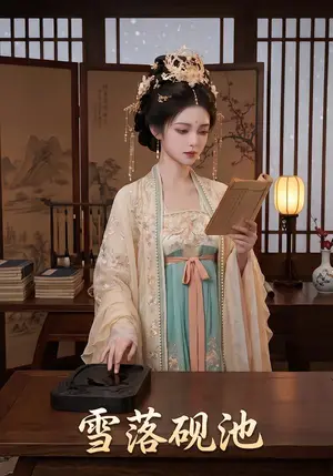 《雪落砚池（48集）（夸克网盘）》短剧封面