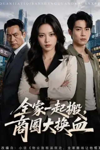 《全家一起搬，商圈大换血（60集）AI短剧（夸克网盘）》短剧封面