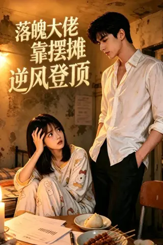 《落魄大佬靠摆摊逆风登顶（67集）（夸克网盘）》短剧封面