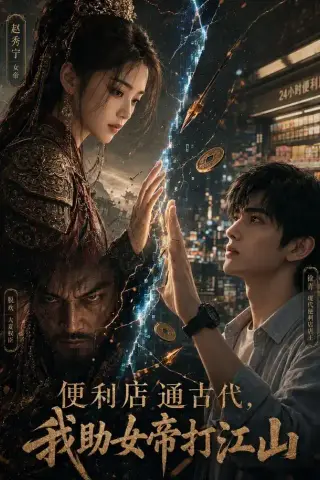 《便利店通古代，我助女帝打江山（86集） AI短剧（夸克网盘）》短剧封面